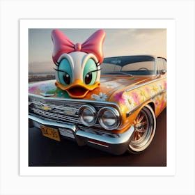 Daisy Duck Low Low Art Print