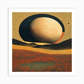 Moon Art Art Print