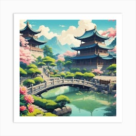 Chinese Garden Art Print