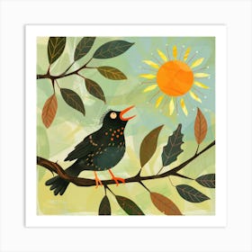 Bird On A Branch 20 Art Print