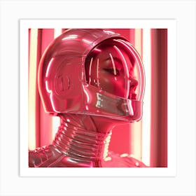 Futuristic Woman In Futuristic Suit Art Print