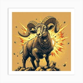 Ram 3 Art Print