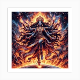 Ma Kali Tandav Art Print