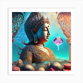 Siren Buddha #16 Art Print