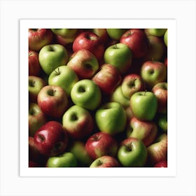 Red And Green Apples Art Print