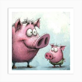 Little Pigs Art Print