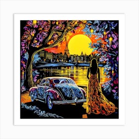 Parian sunset Art Print