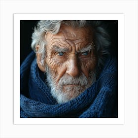 Portrait Of An Old Man Art Print