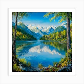 Mountain Lake 29 Art Print