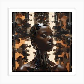 Cybernetic Woman 4 Art Print