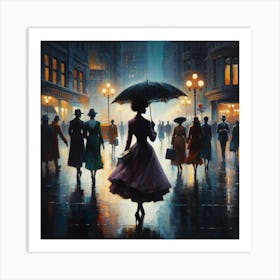 Night On The Town Art Print