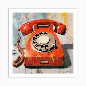 Red Telephone Art Print