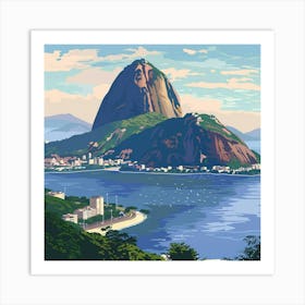 A Sugarloaf Mountain In Rio De Janeiro Vector De 1719996445 1 Art Print