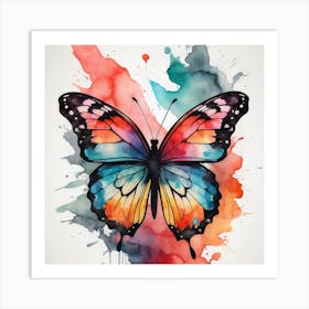 Watercolor Butterfly Art Print