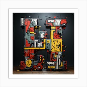 Graffiti Letter H Art Print