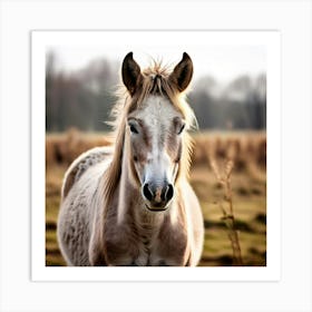 Horse Animal Grass Breeding Head Pasture Donkey Standing Farm Cute White Background Natu (2) 2 Art Print