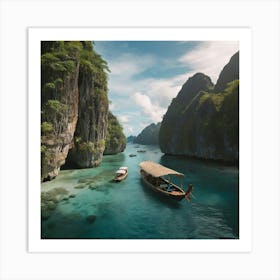 Drone shot El Nido Palawan, PH Art Print