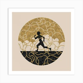 Runner In A Circle Art Print