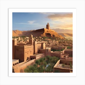 Moroccan City Art Print