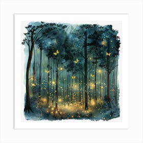 Fireflies In The Forest 3 Poster