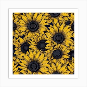 Sunflowers 1 Art Print