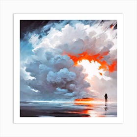 Smokey clouds Art Print