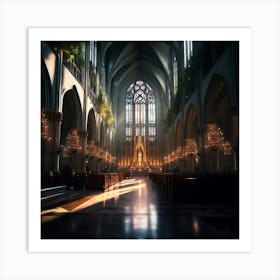 St Patricks Cathedral In New York City Art Print