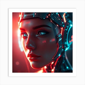 Futuristic Woman 1 Art Print