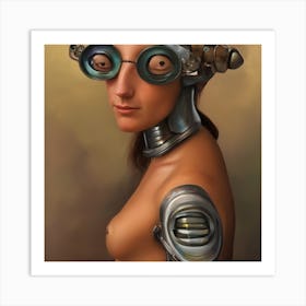 Robot Girl 6 Art Print