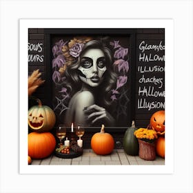 Halloween Painting Art Print