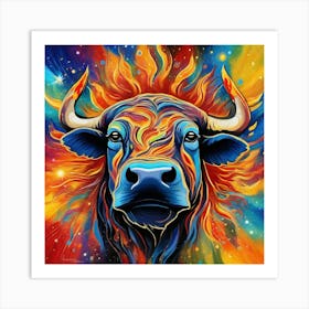 Bull Painting Art Print