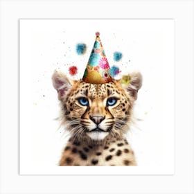 Cheetah Birthday Party 1 Art Print