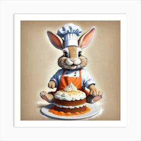 Chef Bunny 6 Art Print