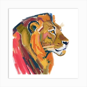 Asiatic Lion 01 Art Print