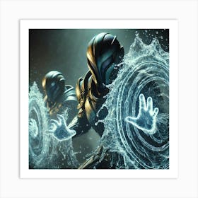 Cascade Sovereignty Hydroknights Water Barriers Art Print