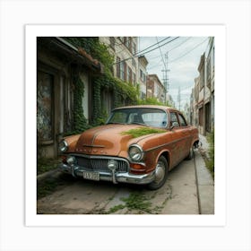 Abandoned Car 1 Art Print