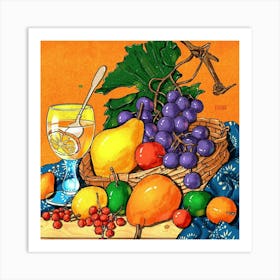 Fruit Basket Art Print