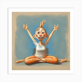 Yogi Girl 1 Art Print