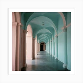 Hallway Stock Videos & Royalty-Free Footage 17 Art Print