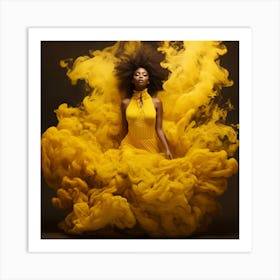 Pretty in yellow Art Print