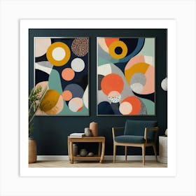 Leonardo Vision Xl A Vibrant And Eclectic Wall Art Piece Featu 2 1 Art Print