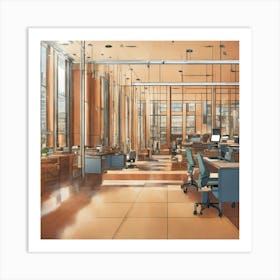 Office Space Art Print