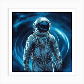 Faster Than An Astronaut Art Illustration Painting Gnmcvdzyq7up4poglzjtzg Jdwbue Gty23tofkxk2meg Art Print