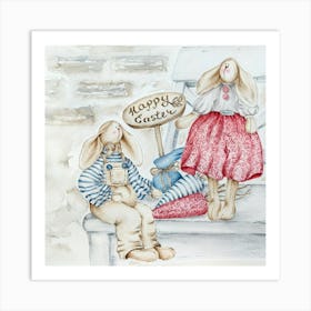 Happy Easter Art Print