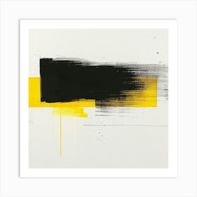 'Black And Yellow' Art Print