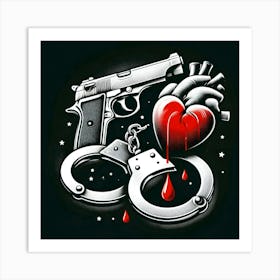 Heart Tattoo Art Print