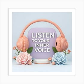 Listen To Your Inner Voice 1 Art Print