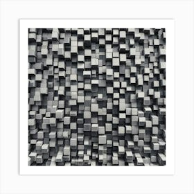 Abstract Cube Wall Art Print