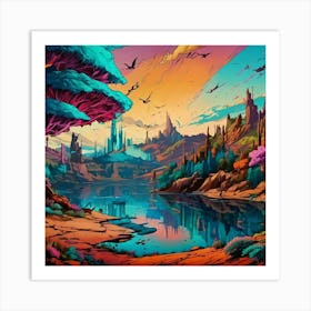 Ethereal Landscape Art Print