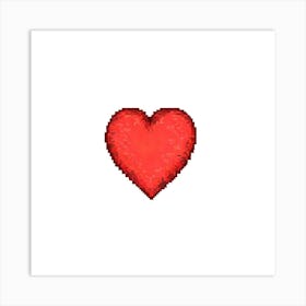 Pixel Heart 3 Art Print